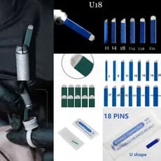 Lâminas Flex e U para Tebori Micropigmentação Diversos Modelos e Tamanhos - Lâmina Tebori