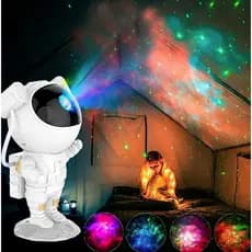 Projetor Astronauta Luminária Galáxia Nebulosa Abajur Estrelas
