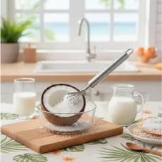 Ralador de Coco Manual Aço Inox 19cm Multiuso - Escamador de Peixe e Raspador de Frutas Legumes Prático Resistente