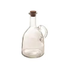 Galheteiro Porta Azeite Óleo de Vidro com Tampa de Rolha 180ML, 230ML ou 580ML - Cozinha Sala Jantar Decoração