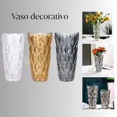 Vaso de vidro grosso primeira linha Ambar flores, decoração, Sala Festa Plantas