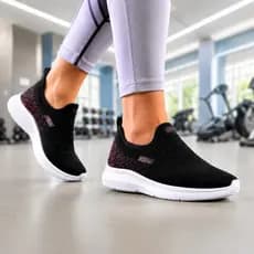 Tênis Feminino Calce Facil Caminhada Casual Leve Confortável Ortopedico Envio Imediato