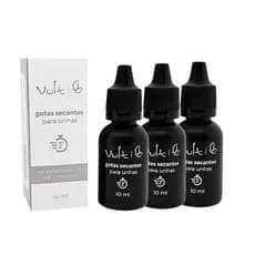 Kit 3un Gotas Secantes Para Unhas Seca em 2min Vult 10ml