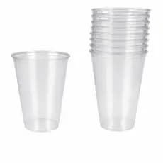 50 Copos Acrílico 200ml Resistente Lavável Descartável Cristal
