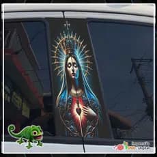 Adesivo De Coluna Porta Carro Diversos Modelos Cristã