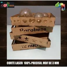 05 bandejas Media de mdf, forma, caixa em mdf, brinde, decoração
