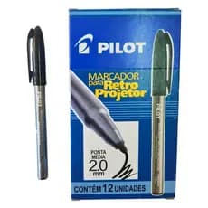 Marcador Para Retro Projetor 2.0 Pilot Com 12 Unidades