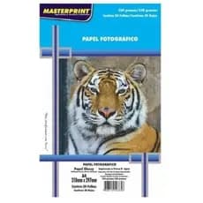 Papel Fotográfico A4 Glossy 230g - 50 Folhas Masterprint Premium Brilho