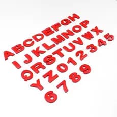 acessórios para carro Modificação Do Logotipo Carro Autocolantes De Cartas Em Inglês Palavras 3D estereoscópico DIY