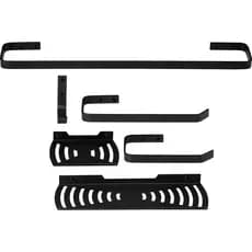 Kit Acessórios Para Banheiro Quadrado Elegance Preto