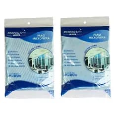 Panos Limpa Vidros Espelhos Telas 40x40cm Perfect Pro Condor Kit C/ 2 Unidades