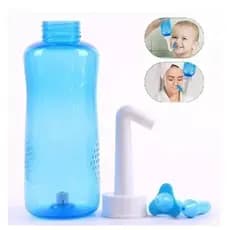 Garrafa lavagem nasal limpeza ducha nariz infantil 300ml