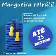 Mangueira Expansível até 25 Metros com Esguicho Alta Pressão Flexível Engate Reforçado Antitorção