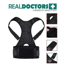 Cinta Colete  Lombar Ergonómica Proteção Coluna Carregar Peso Transporte Cargas Treino Magnética  Real Doctor