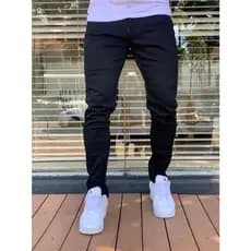 Calça Jeans Masculina Básica Slim Original Elastano Roupas Masculina