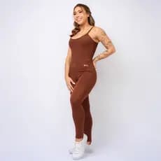 Macacão Fitness Blackout Alcinha Slim Zero Transparência Longo Crossfit Inverno