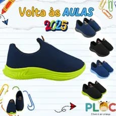 TÊNIS INFANTIL PLOC PLAY26 CALCE FÁCIL ANATÔMICO MENINO