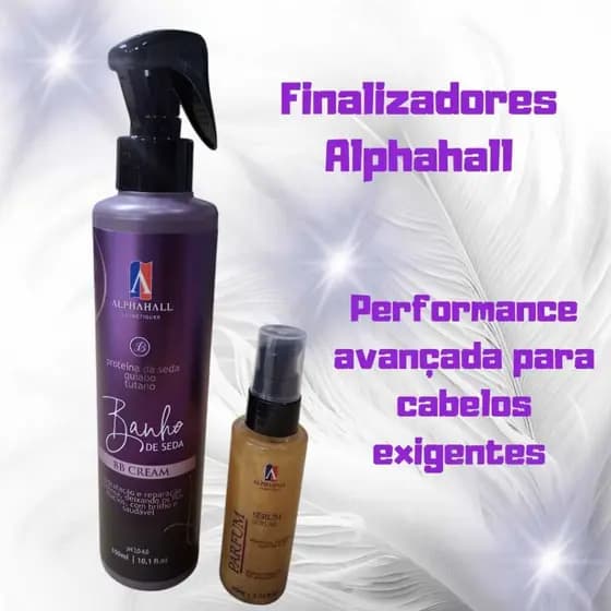 Finalizador Banho De Seda + Reparador Serum Parfum Alphahall
