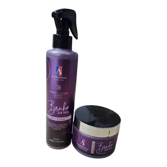 Hidratação Banho De Seda +bb Cream Finalizador Alphahall