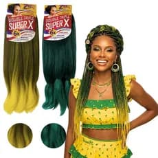 KIT 2 CABELOS JUMBÃO P/ BOX BRAIDS – NAGÔ 6X NATURAL E LEVE
