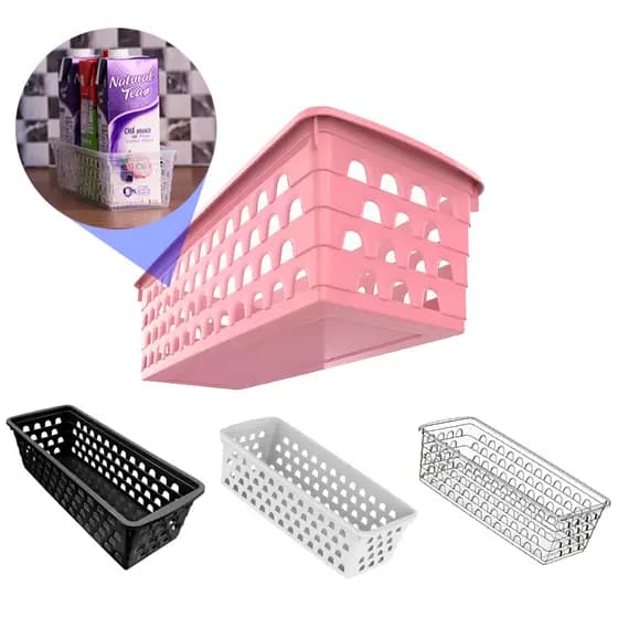 Cestos Organizador Multiuso 28x11x8cm Diversas Cores