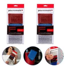 Kit 6 Esponjas Buchas Em Poliéster Multiuso Não Risca Arranha Louças Pratos Limpeza Powermaid
