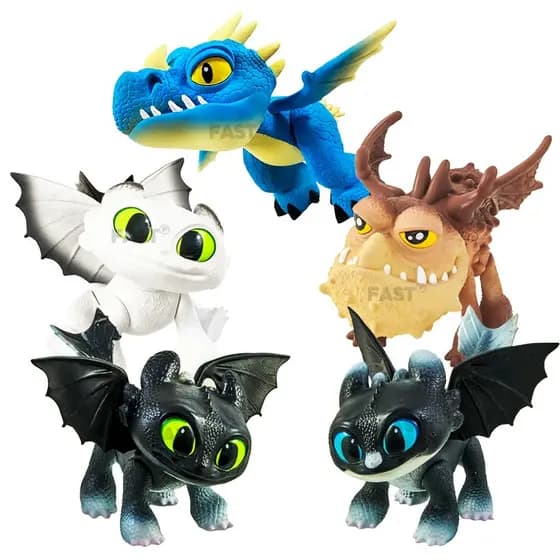 Boneco Dragões Baby Banguela Eclipse Dawn Dusk Tempestade Como Treinar o Seu Dragão Filhotes