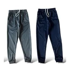 Kit 2 Calça Infantil Jogger Menino Forrada Juvenil Reforçada  2 Ao 16 Cinza e Azul