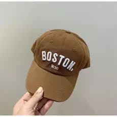Boné Boston unissex,Boné minimalista feminino masculino,boné marrom.