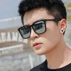 2021 novo estilo polarizado óculos de sol masculino na moda versão coreana óculos de condução moda olhos quadrados prote