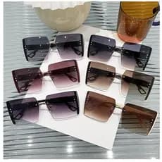2022 novo estilo único sem moldura óculos de sol feminino rosto grande mais magro olhar moda óculos