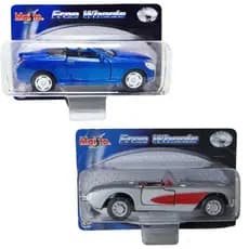 Carrinho Miniatura Chevrolet Corvette 1957 e Lexus SC430 MAISTO Free Wheels