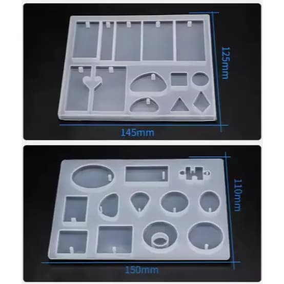 Molde de Silicone para Chaveiros e Pingentes / Molde para Resina Epóxi