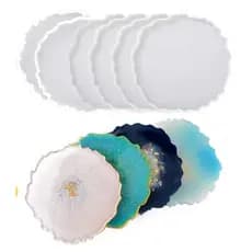 Molde de Silicone Bandeja Irregular / Porta Copos / Molde para Resina Epóxi