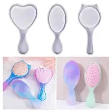 Molde Silicone Escova de Cabelo / Molde para Resina Epóxi