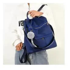 Bolsa Mochila Feminina Alça Transversal e Costas Impermeável Anti Furto Passeio Pratica Estilosa