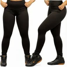 Calça Legging Academia Suplex Lisa Premium não Transparece - Preta (P)