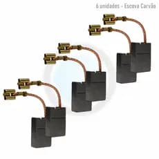 6 un Escovas Carvão Lixadeira Bosch 7" 9'' Gws 20-180 24-230