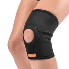 Joelheira Ortopedica Orificio e Reforco Patelar Neoprene Hidrolight