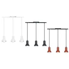 LUMINARIA PENDENTE PREMIUM TRILHO 3 LAMPADAS GAZPLAST  TETO INTERNA SALA COZINHA AREA GOURMET BIVOLT