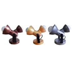 LUMINARIA SPOT CORNETA 2 LAMPADAS DIRECIONÁVEL DE PLASTICO TETO PAREDE - GAZPLAST