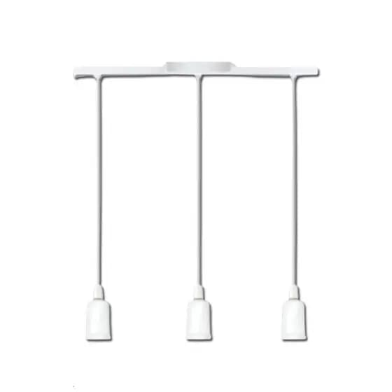 LUMINARIA PENDENTE SOQUETE TRILHO 3 LAMPADAS TETO AREA INTERNA QUARTO SALA COZINHA  GOURMET GAZPLAST
