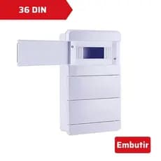 Quadro de Distribuição Para 36 disjuntores Embutir Sem Barramentos Forceline