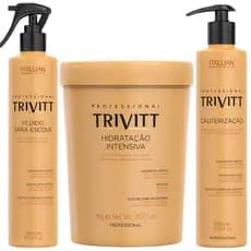 Kit Trivitt Cauterização Máscara Hidratação 1kg Fluído
