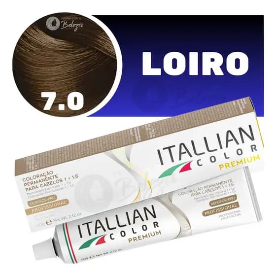 Coloração/tinta Itallian Color Louro Nº 7 60g