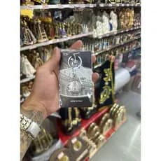 Chaveiro Italiano de Nossa Senhora Aparecida folheado a Prata