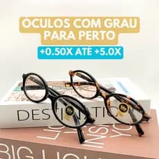Óculos Grau +0.50 até +5.0 Leitura Perto Armação Oval Retro Várias Cores Feminino Acetato