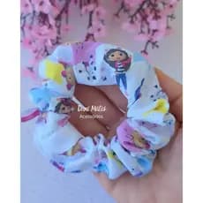 Xuxinha de Cabelo  da Gabby Casa Magica Elastico de cabelo infantil Scrunchies Amarrador colorido