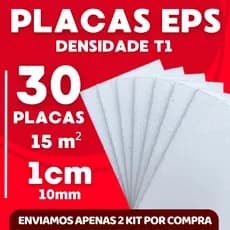 30 PLACAS DE FORRO EPS ANTICHAMAS 10 MM (1 CM) DE ESPESSURA TÉRMICO ACÚSTICO - POSTAGEM IMEDIATA