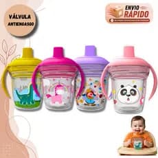 Copo Infantil 170ml Transição Alça Antiengasgo Fácil Utilização Mantém Temperatura Da bebida